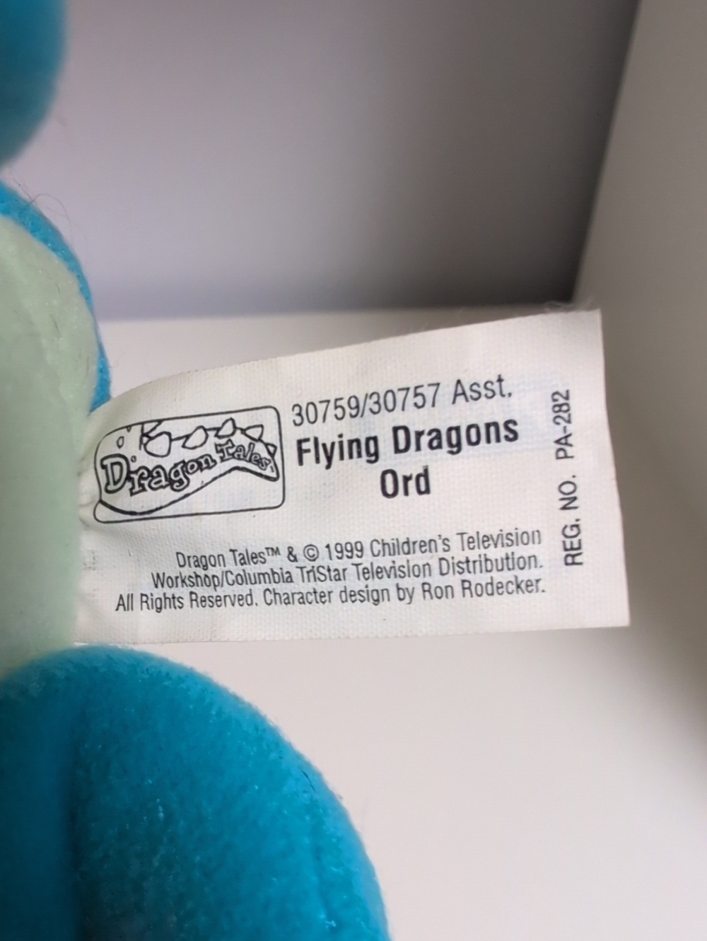 Vintage 1999 Hasbro Dragon Tales Plush 6" With Tags New Collectible - Picture 7 of 7